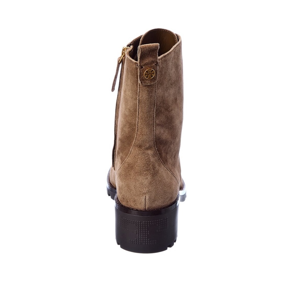 Tory Burch Suede Lug Sole Combat Boots - Picture 2 of 8